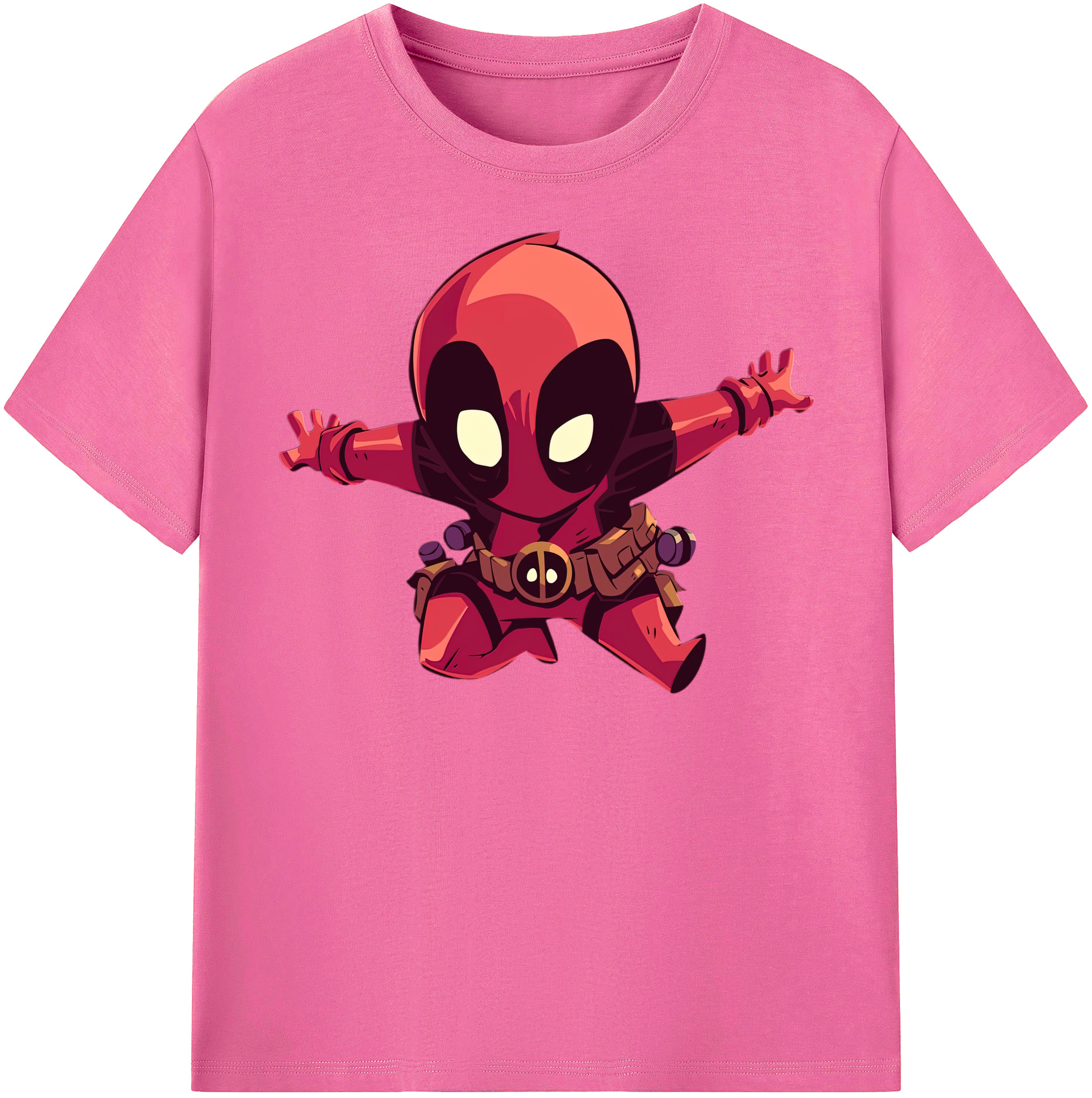 （画像用） Deadpool デッドプール レディースカジュアルプリントTシャツ（綿100％）